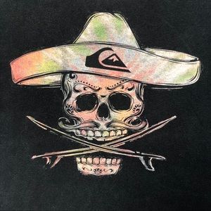 Vintage Quicksilver Surfing Skull & Crossbones tee